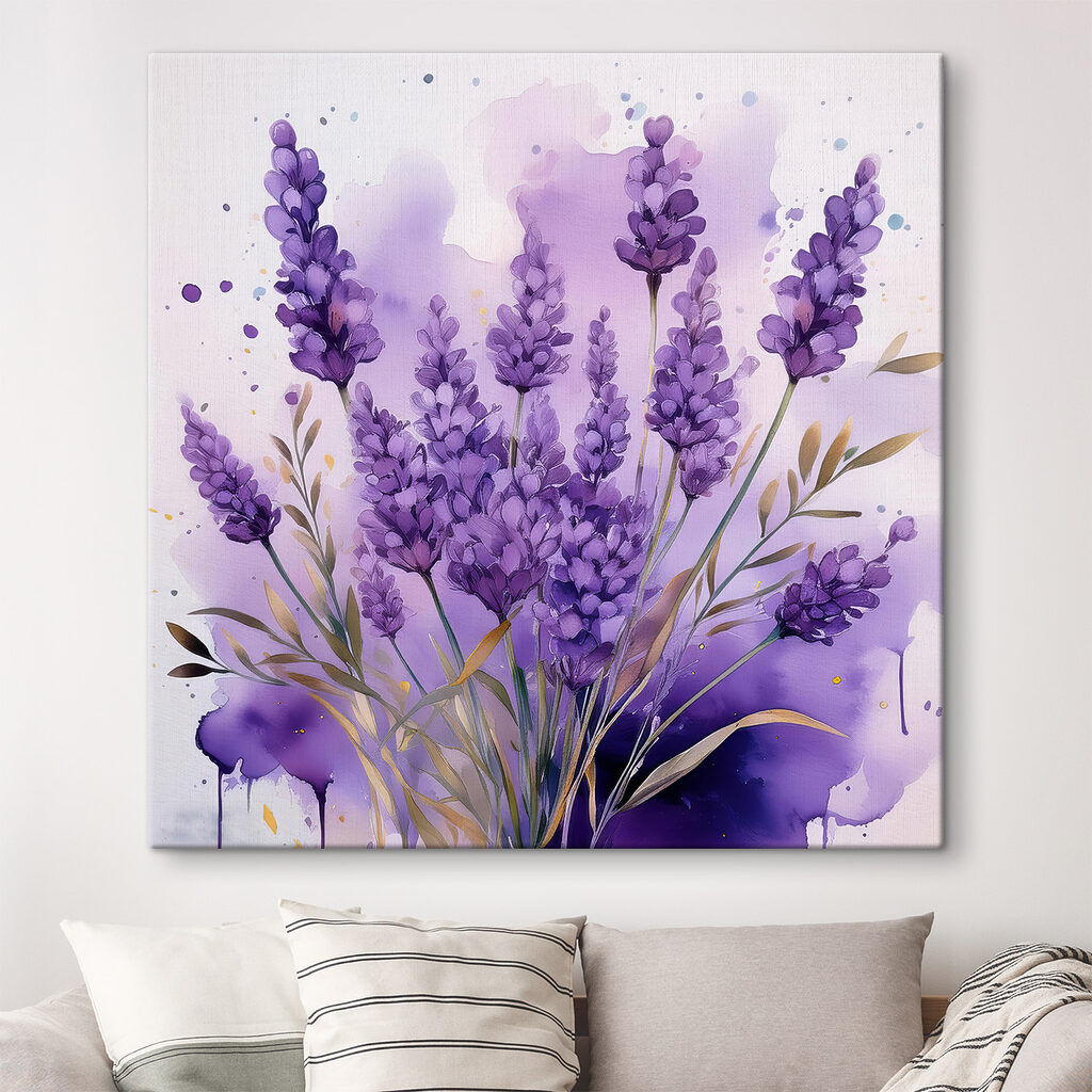 Lavanda en acuarela morada — interior 1