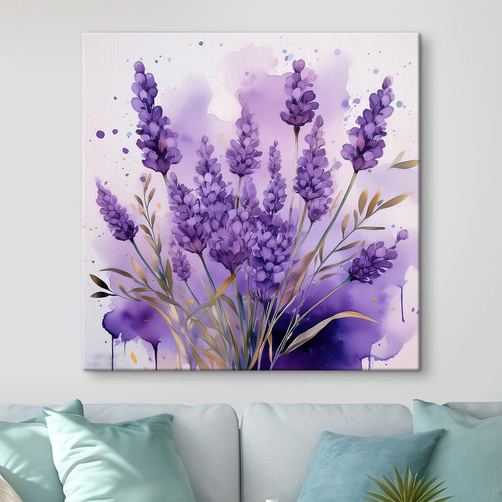 Lavanda en acuarela morada — interior 2