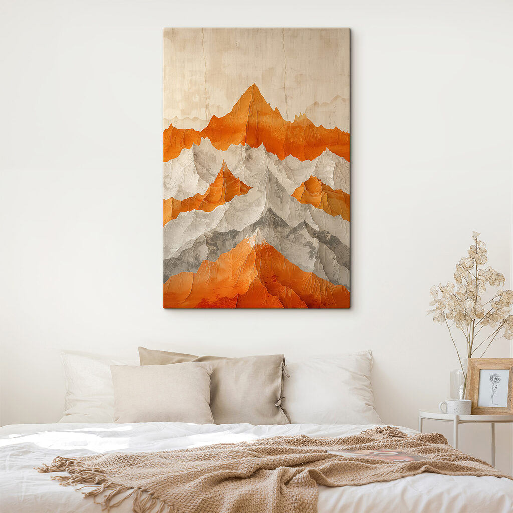 Cumbres naranjas en capas — interior 2
