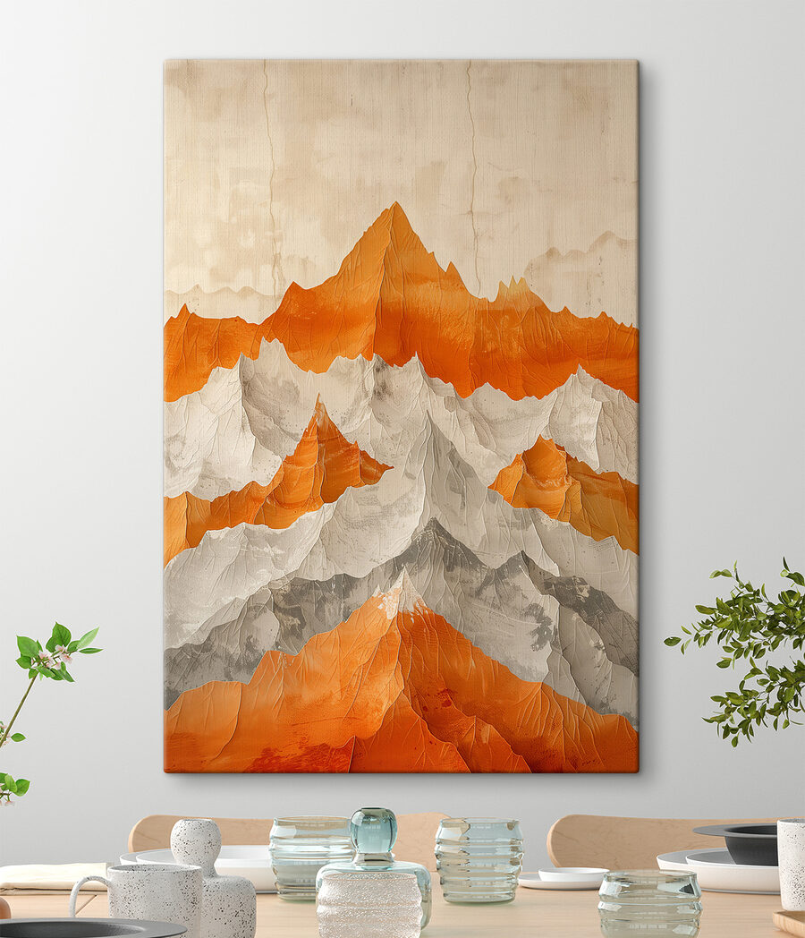 Cumbres naranjas en capas — interior 3