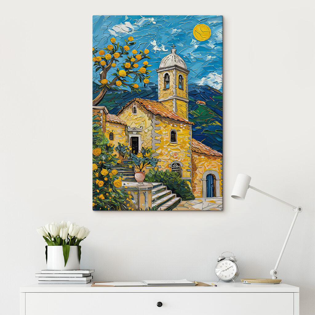 Capilla amarilla y estrellas — interior 2