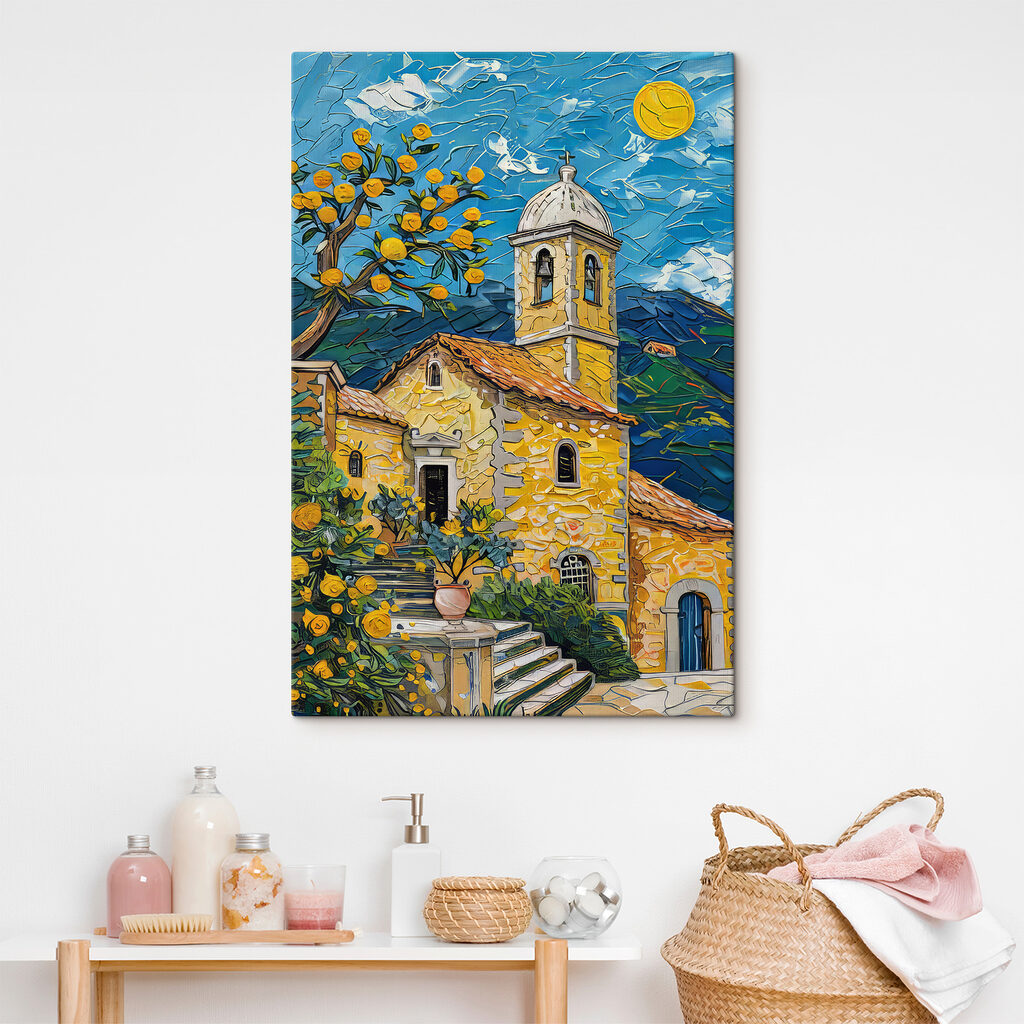 Capilla amarilla y estrellas — interior 3