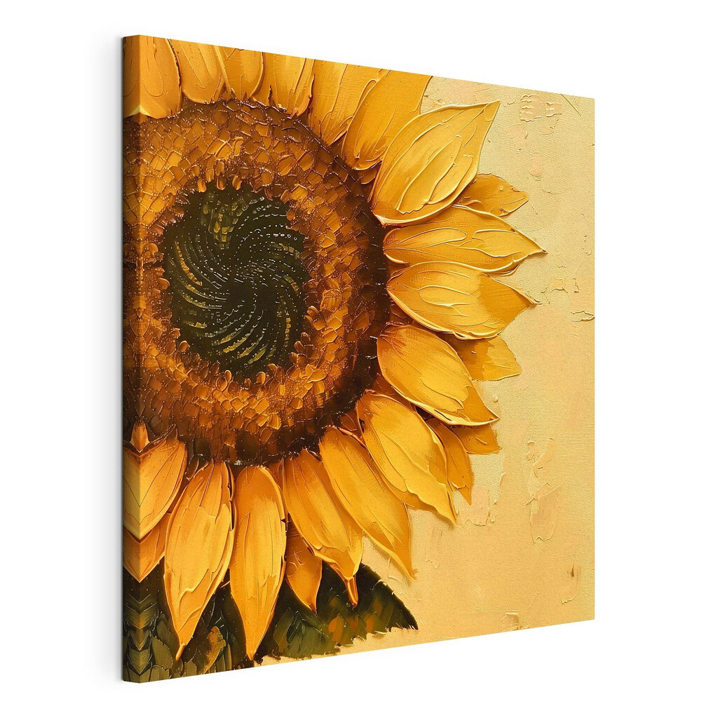 Girasol sobre amarillo cálido — vista del producto