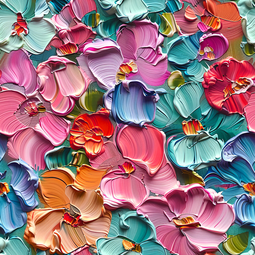 Mosaico de pétalos — diseño completo