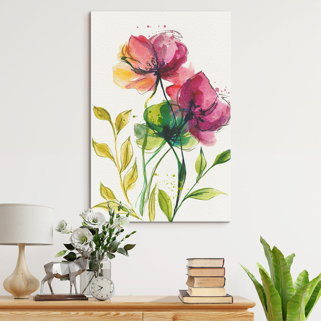 Flores rosas y amarillas — interior 1