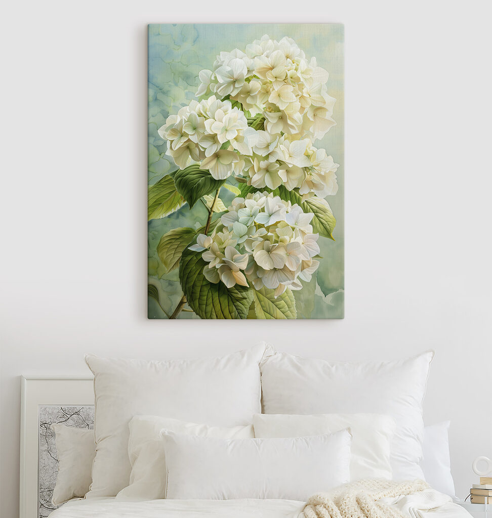 Hortensias en verde primavera — interior 2
