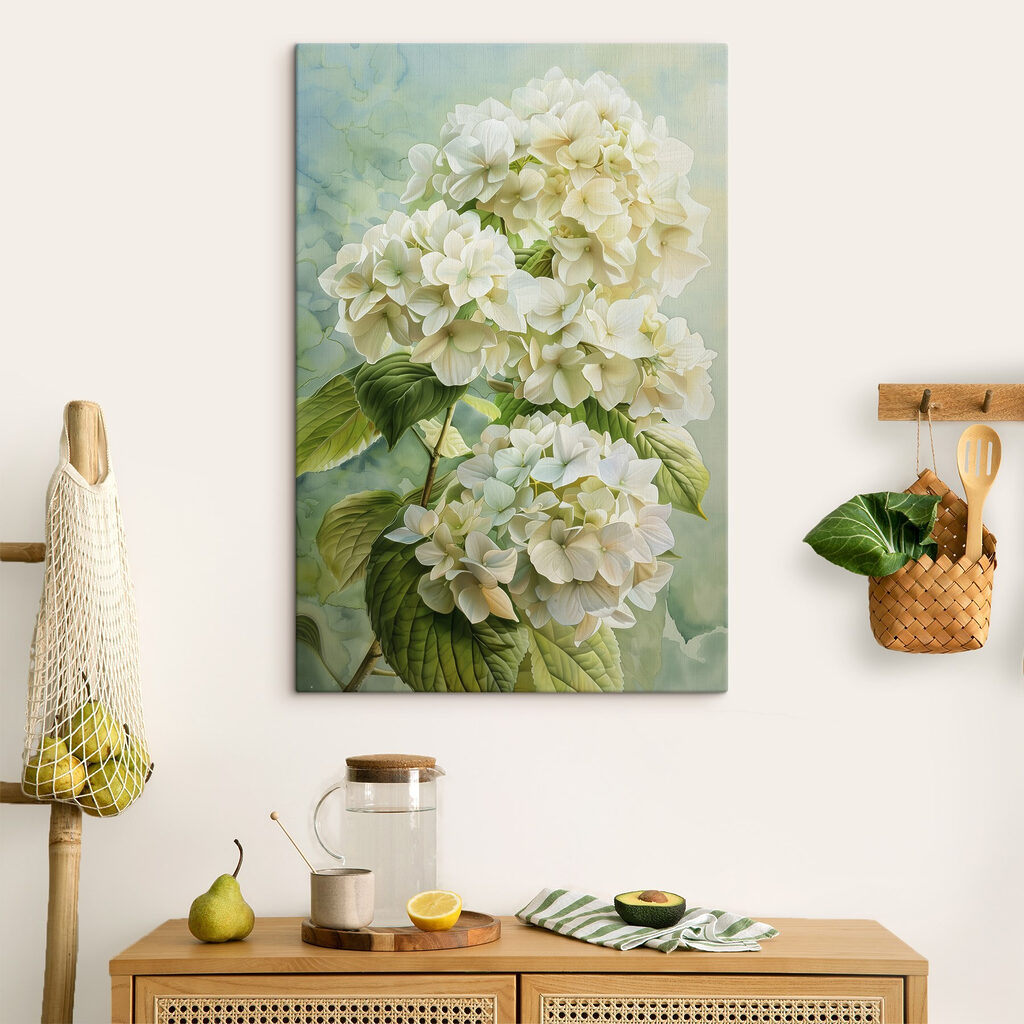 Hortensias en verde primavera — interior 5