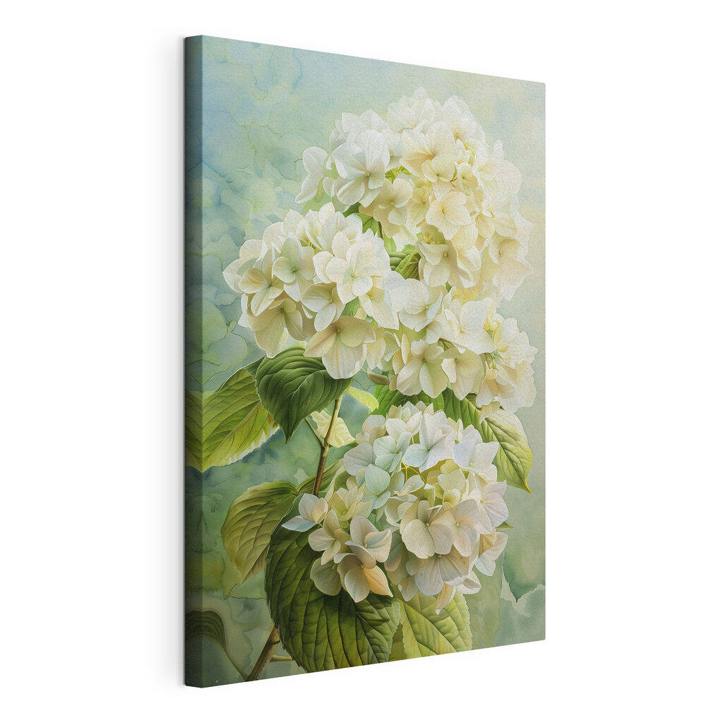 Hortensias en verde primavera — vista del producto