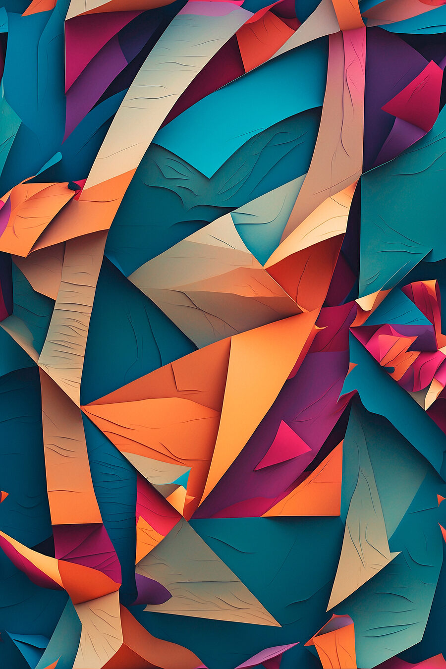 Planos de color angulosos — diseño completo
