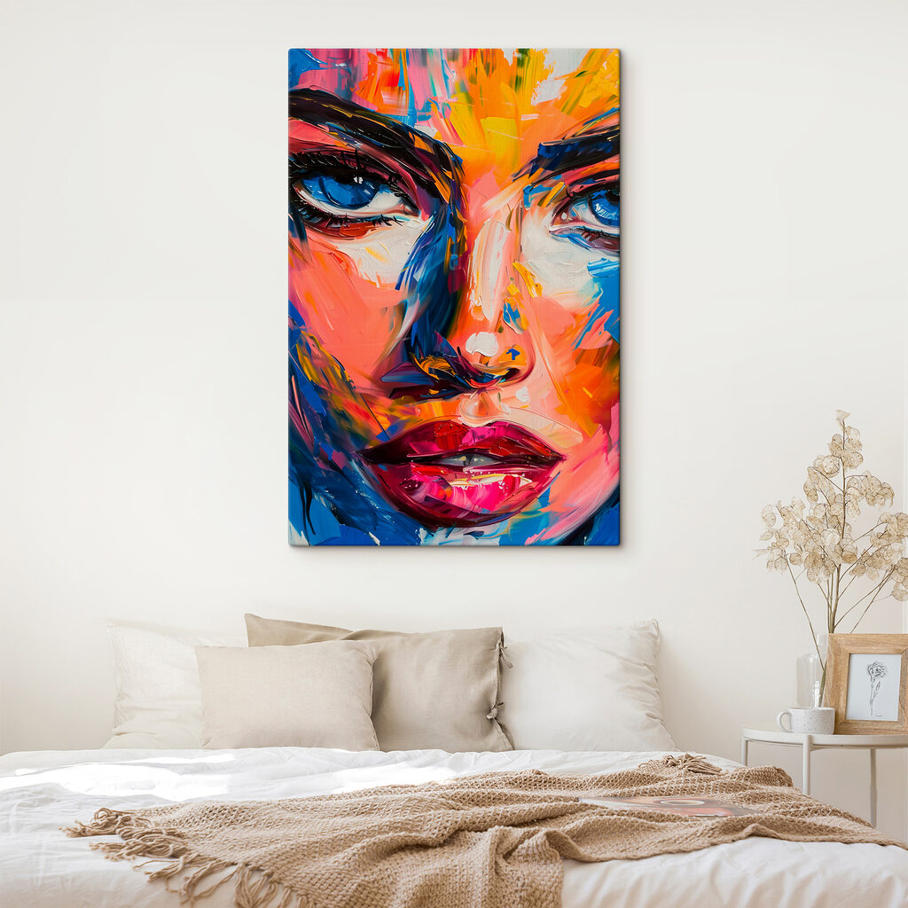 Mujer entre pinceladas — interior 2
