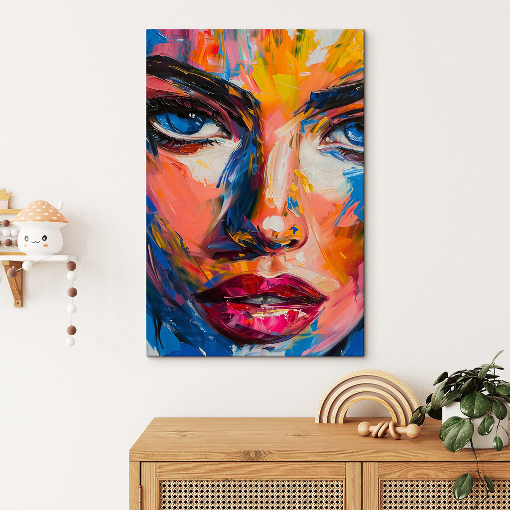 Mujer entre pinceladas — interior 1