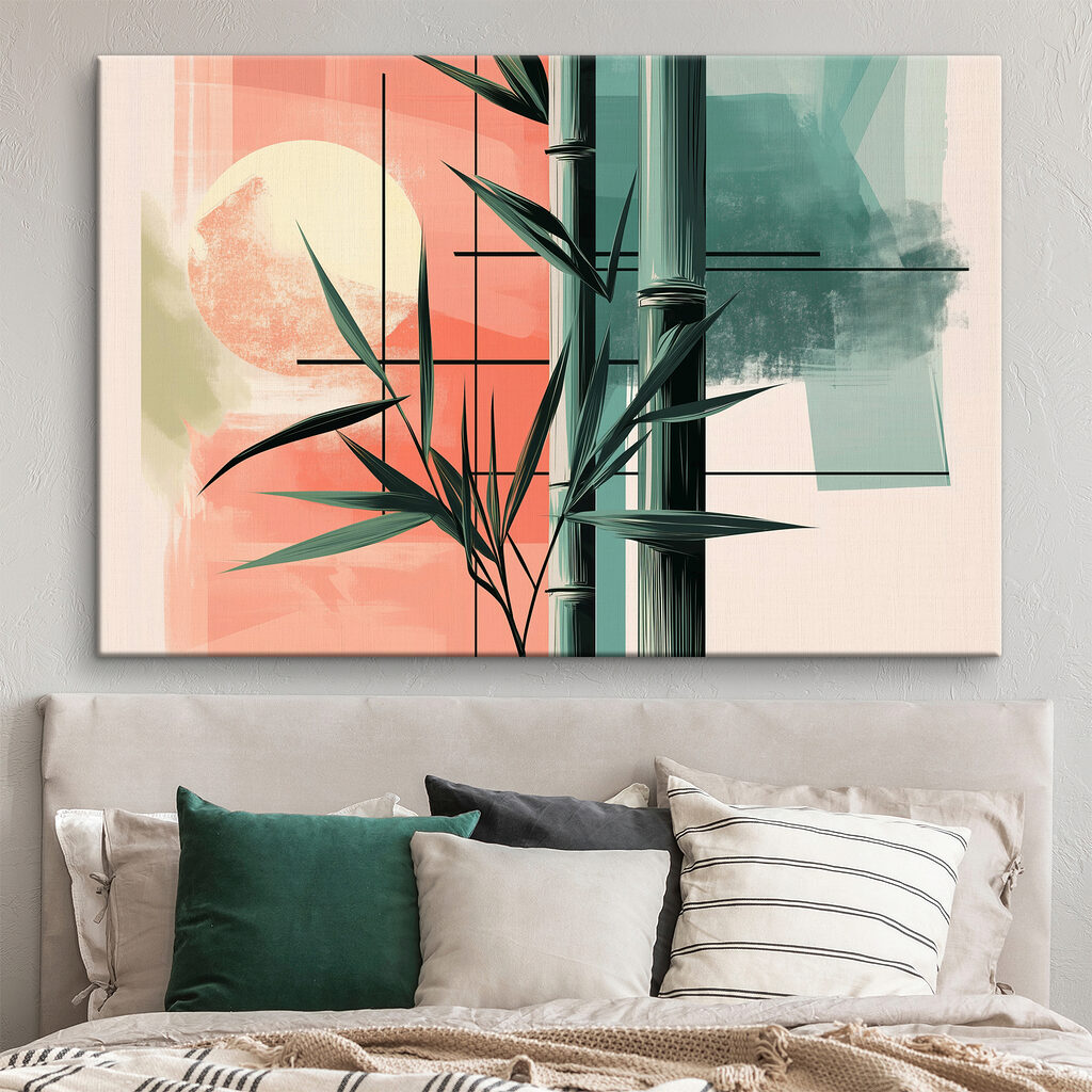 Bambú entre colores cálidos — interior 2