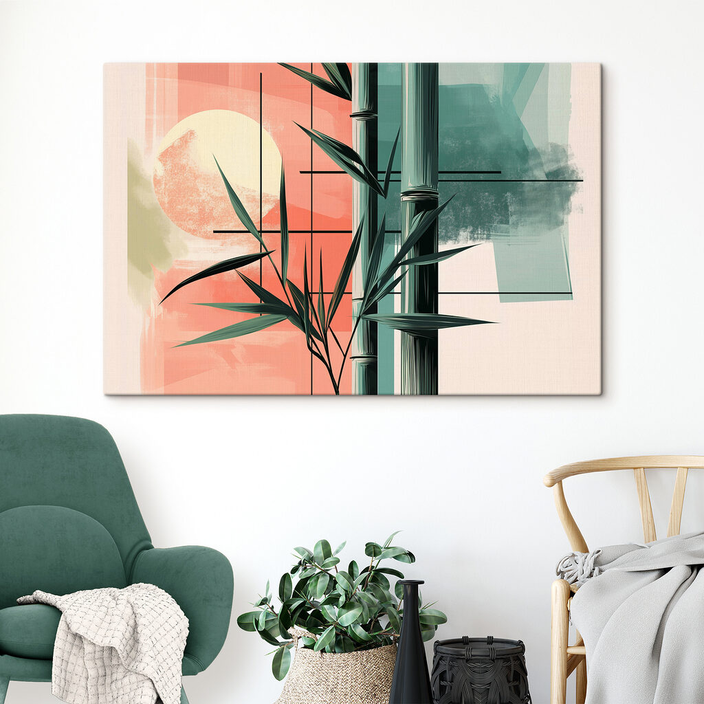 Bambú entre colores cálidos — interior 3