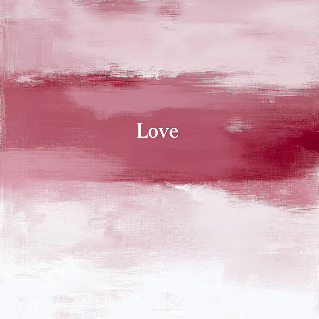 Amor en pintura rosa — diseño completo