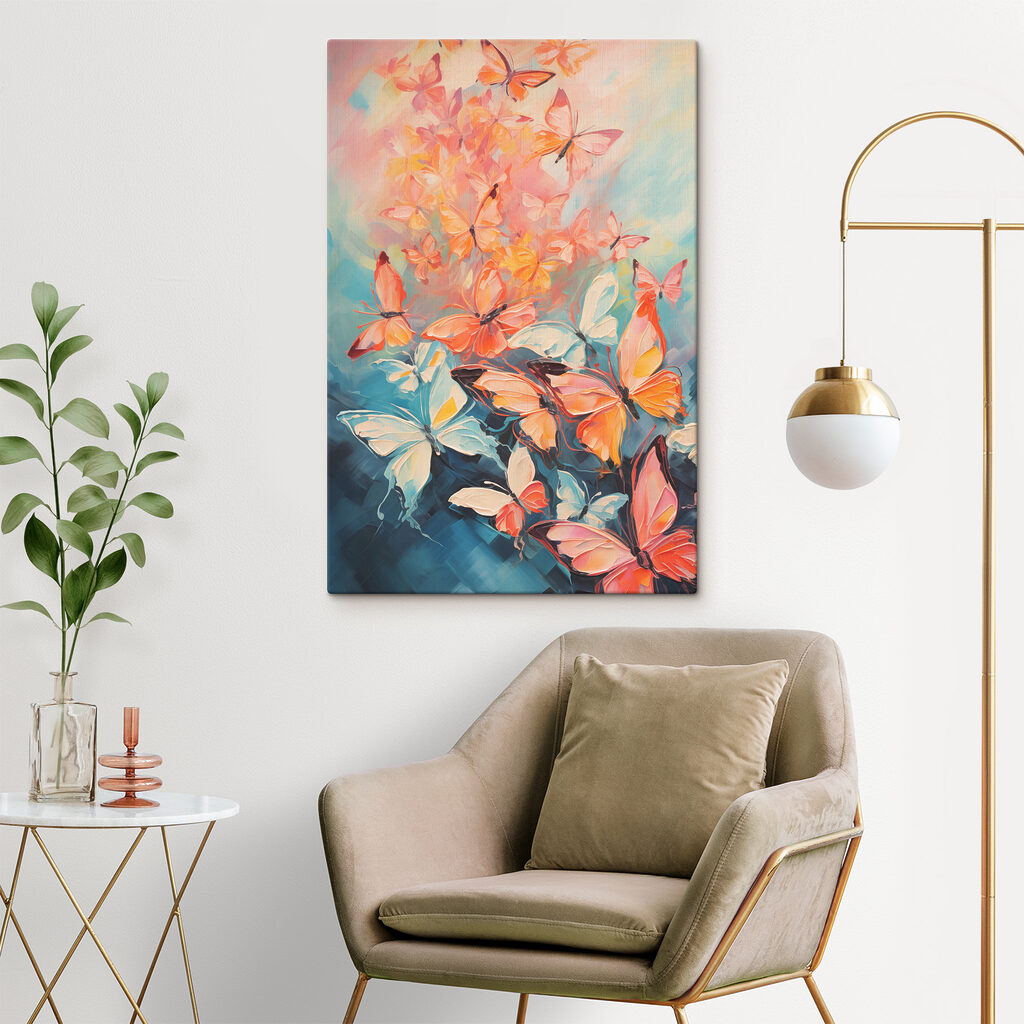 Mariposas en tonos pastel — interior 2