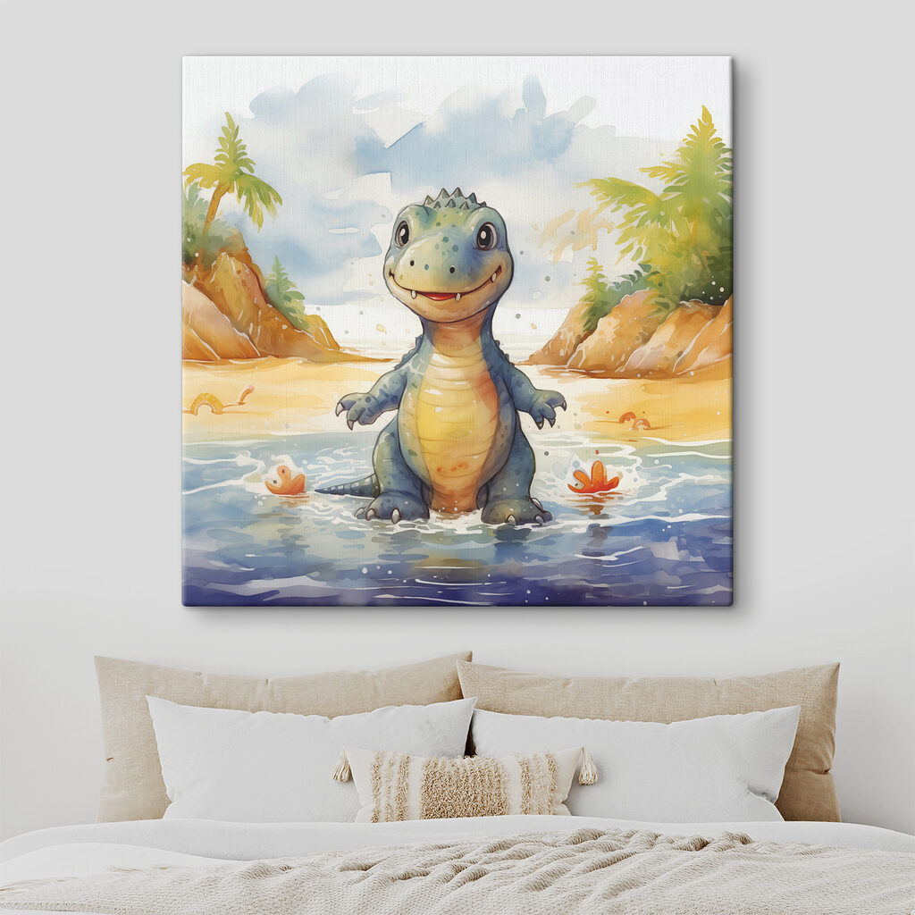 Dinosaurio en la playa — interior 2