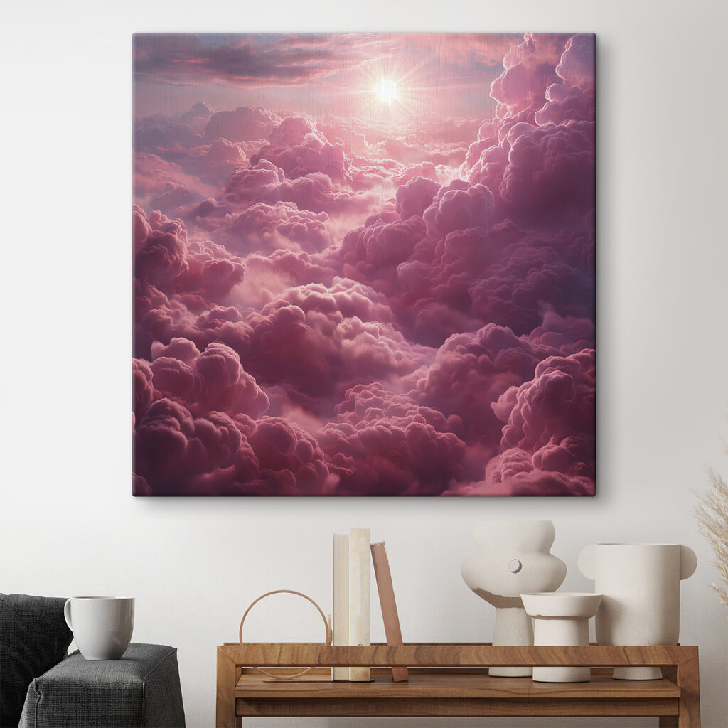 Sol sobre nubes rosas — interior 2