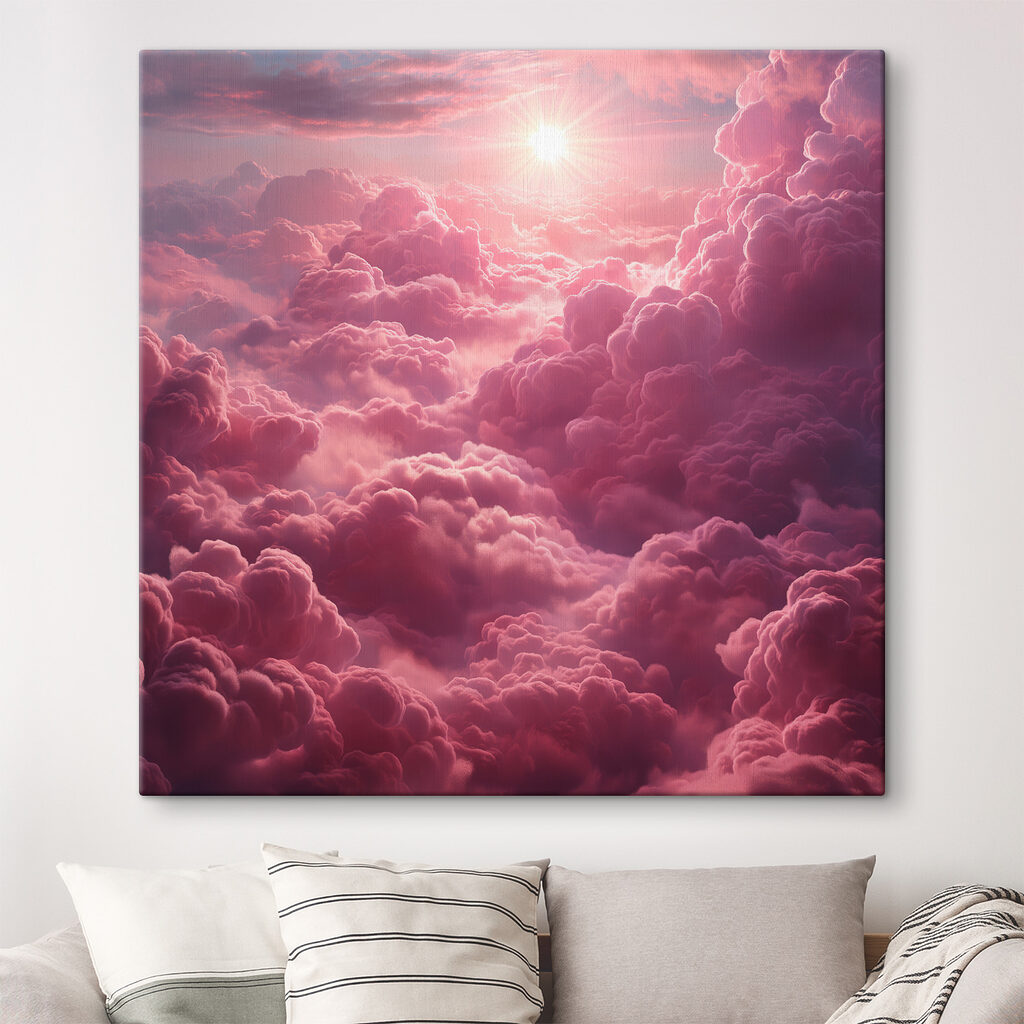 Sol sobre nubes rosas — interior 1
