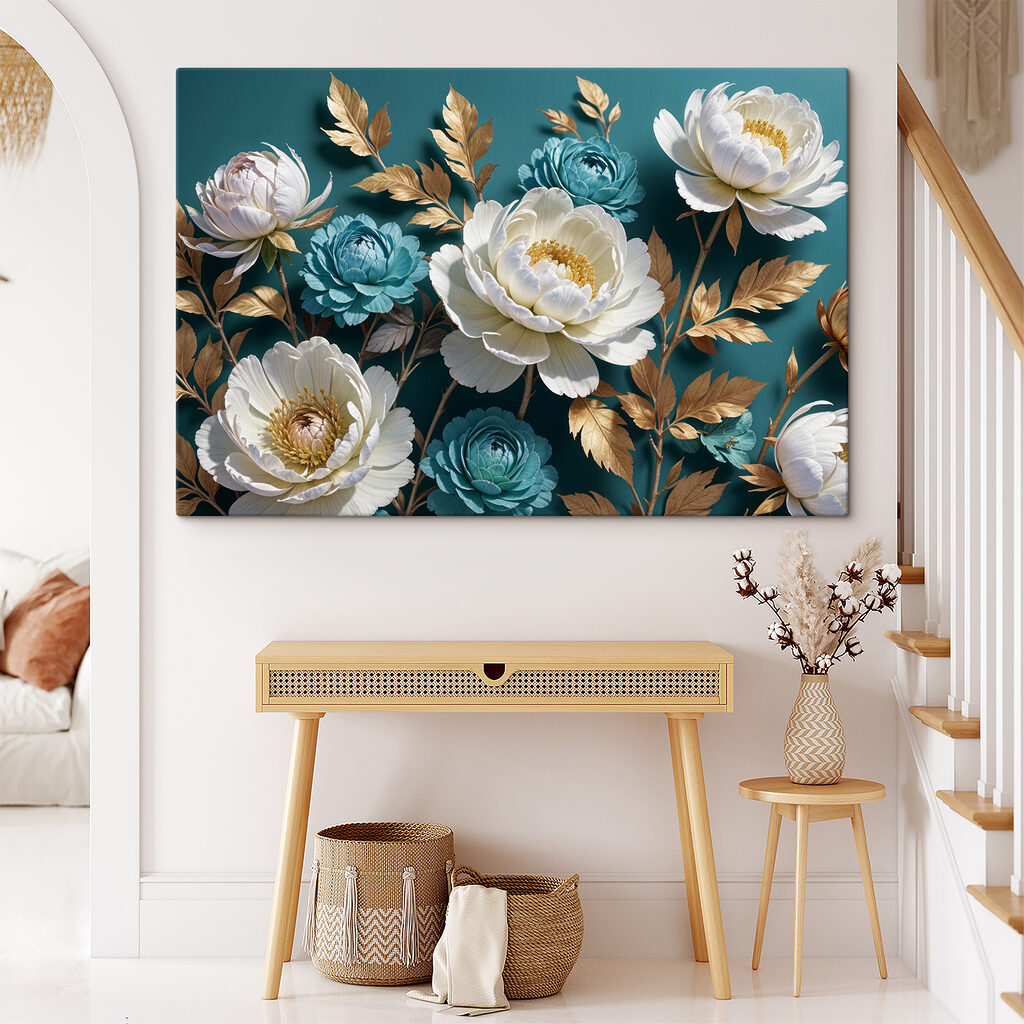 Flores blancas sobre petróleo — interior 2