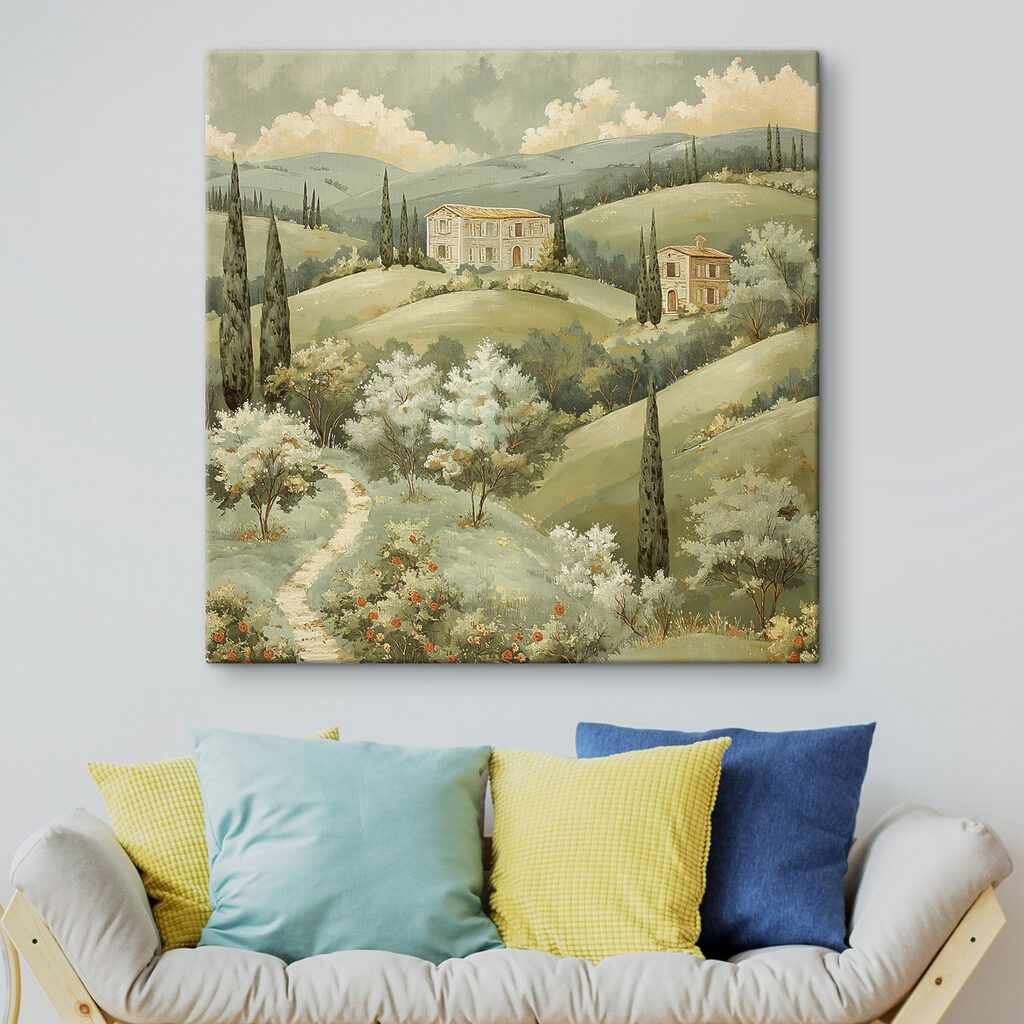 Casas en colinas floridas — interior 3