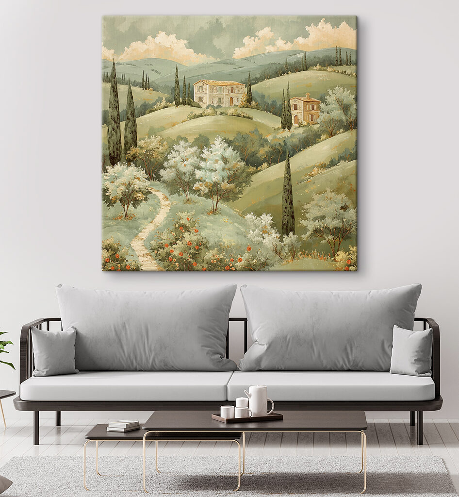 Casas en colinas floridas — interior 2