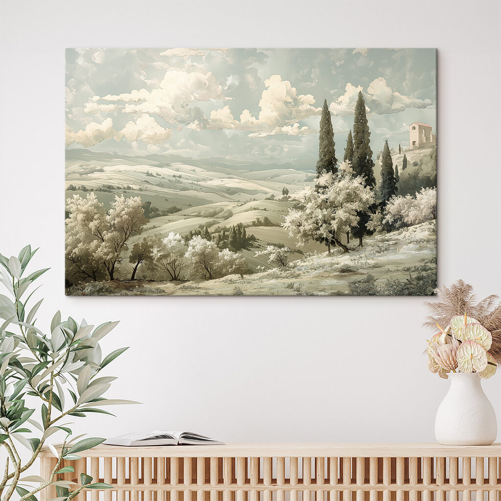 Flor blanca bajo nubes — interior 2