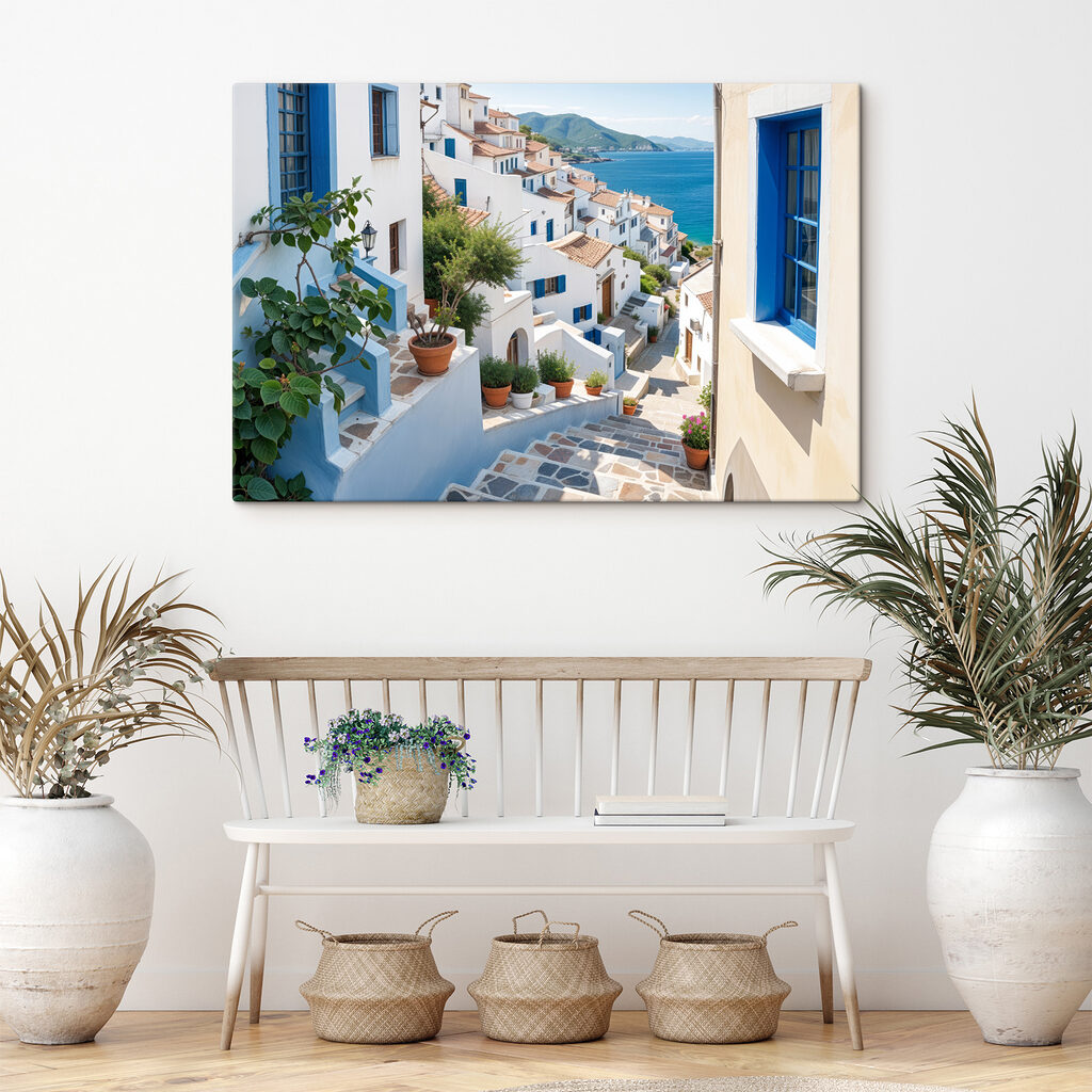 Casas y puertas azules — interior 2