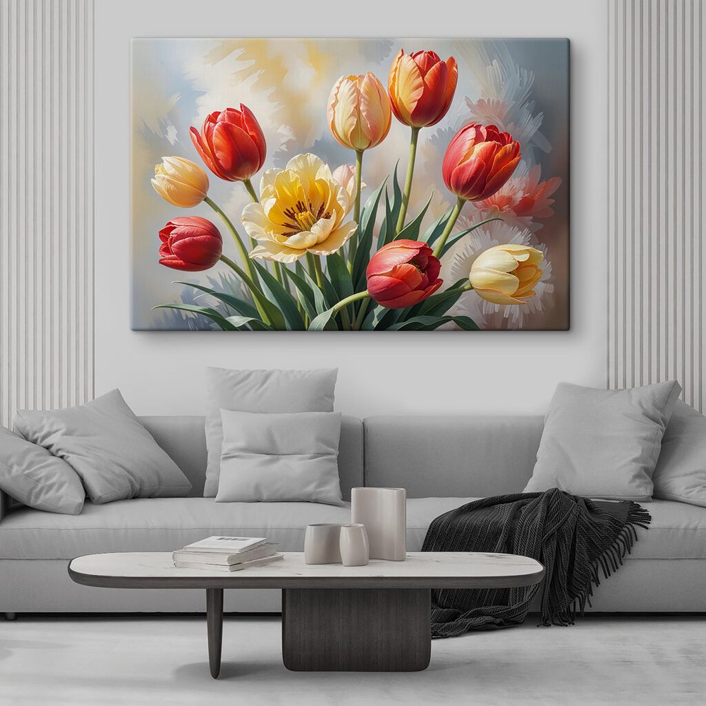 Tulipanes en tonos cálidos — interior 2