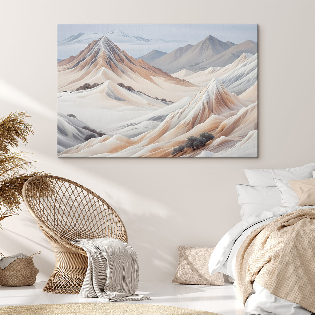Montañas en pliegues crema — interior 1