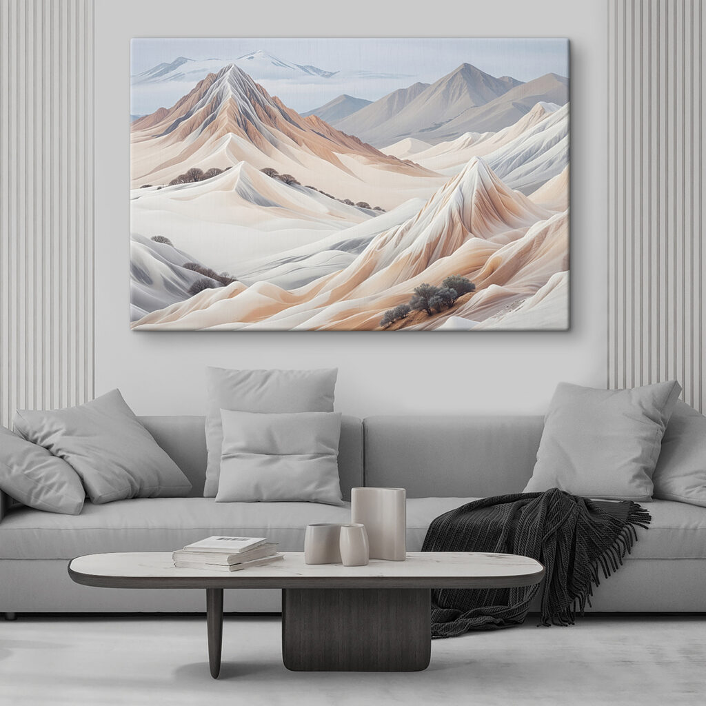 Montañas en pliegues crema — interior 2