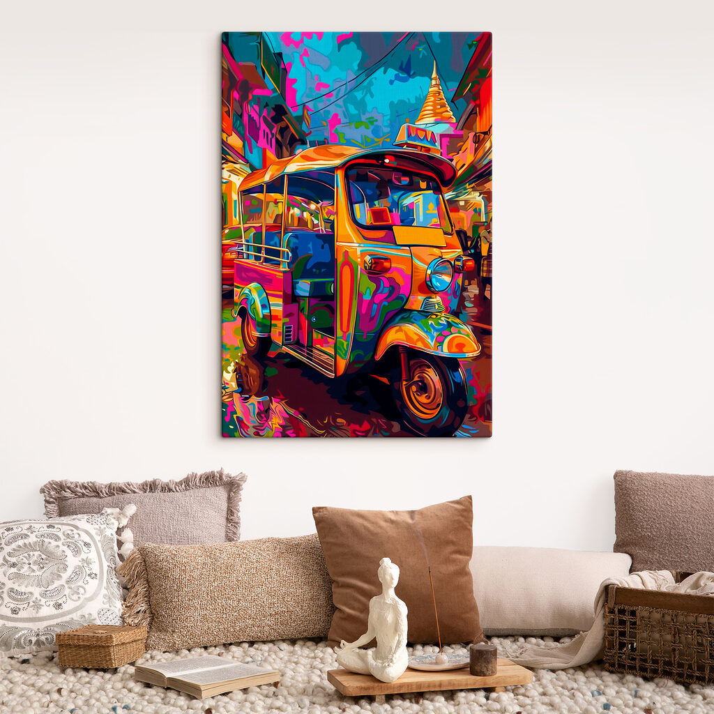 Tuk-tuk en colores vivos — interior 1