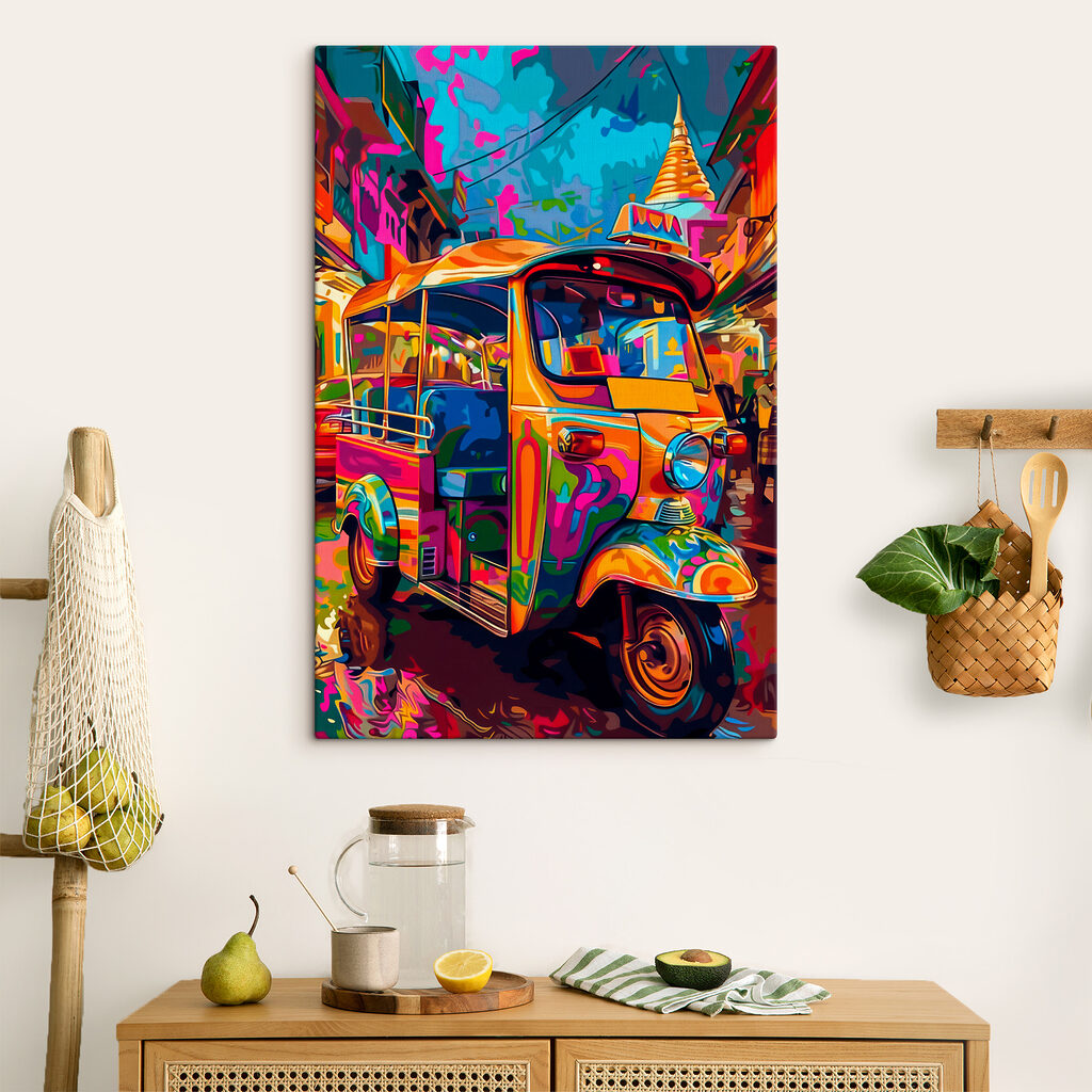 Tuk-tuk en colores vivos — interior 2
