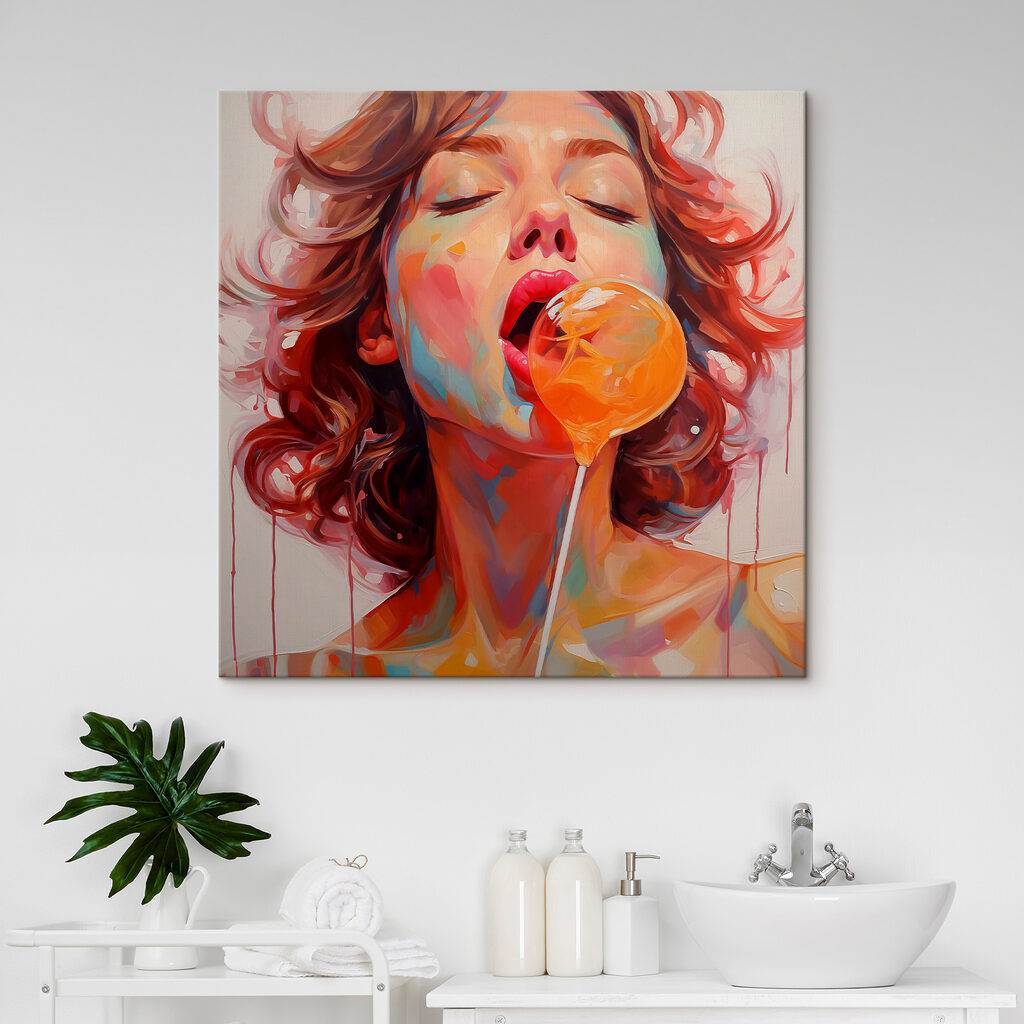 Burbuja de chicle naranja — interior 2