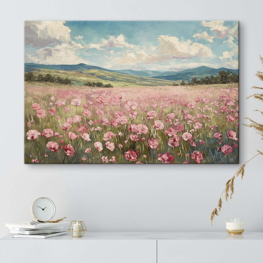 Campo de flores rosas — interior 3