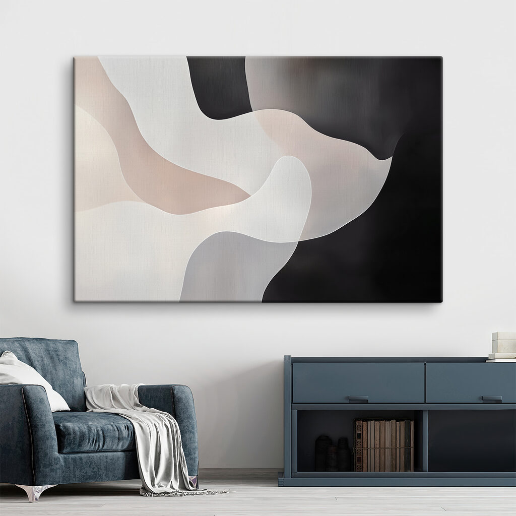 Blanco y negro curvo — interior 2