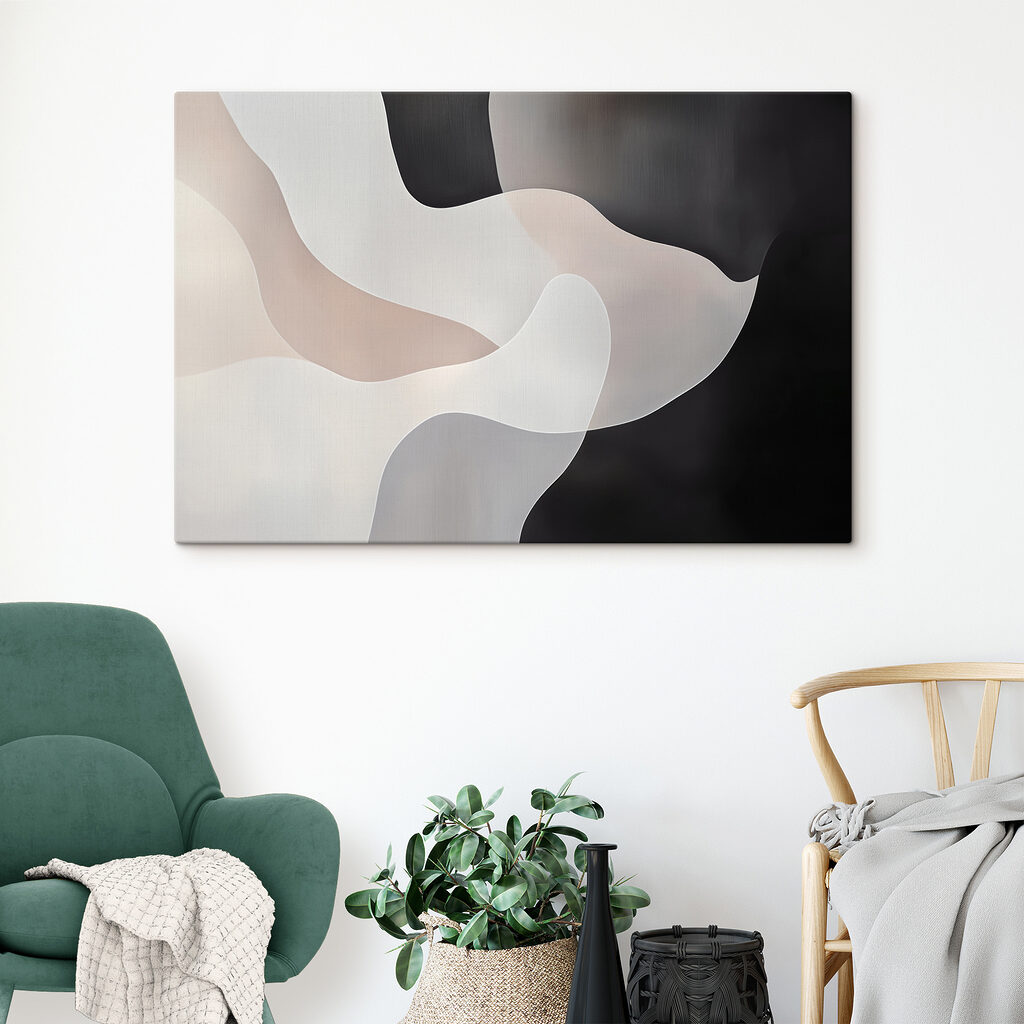 Blanco y negro curvo — interior 3