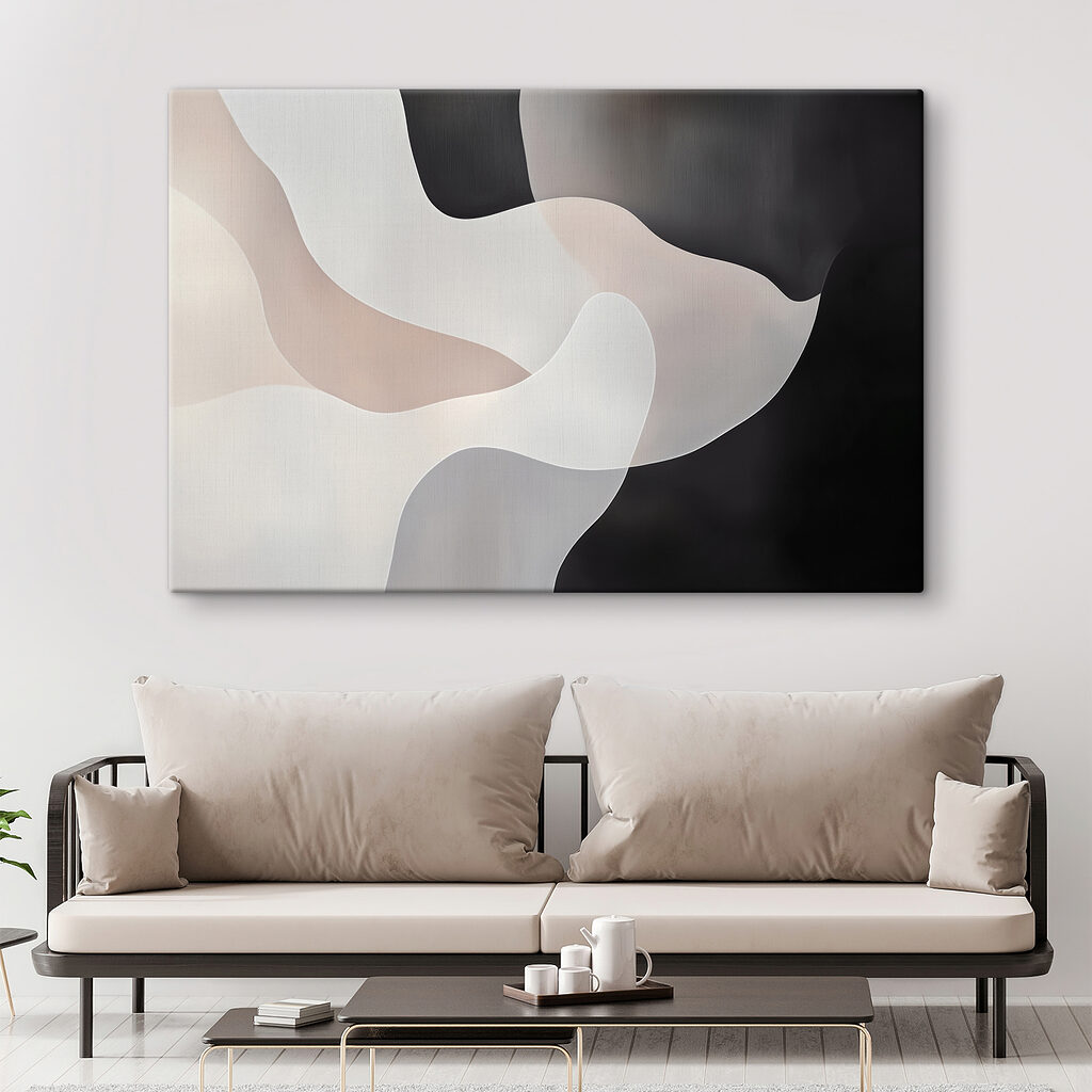Blanco y negro curvo — interior 1