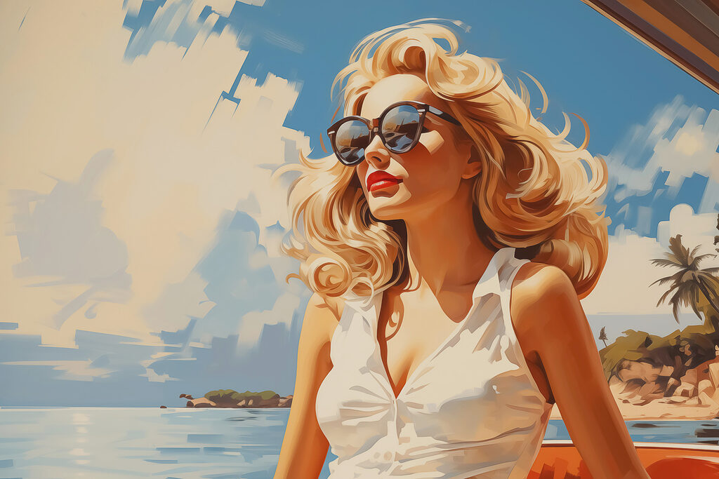 Gafas de sol veraniegas — diseño completo