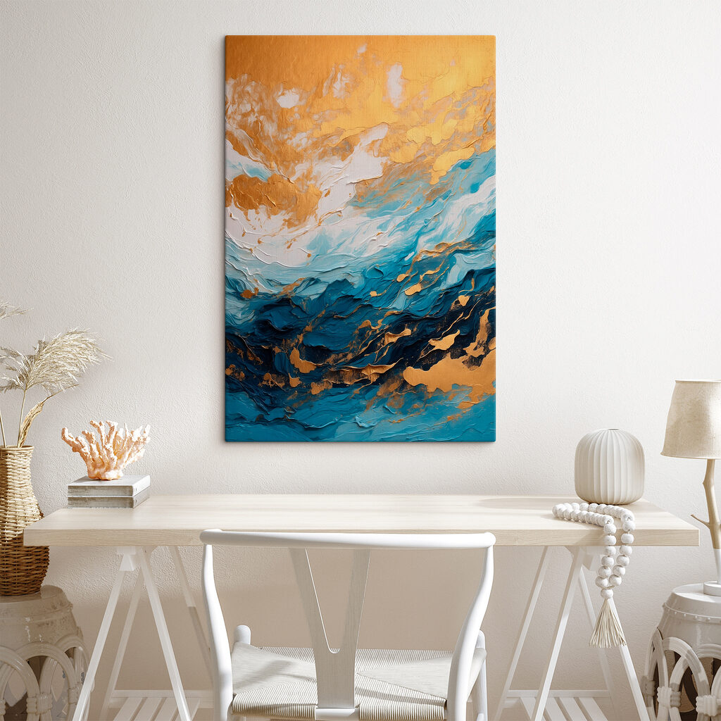 Nubes doradas, crestas azules — interior 1
