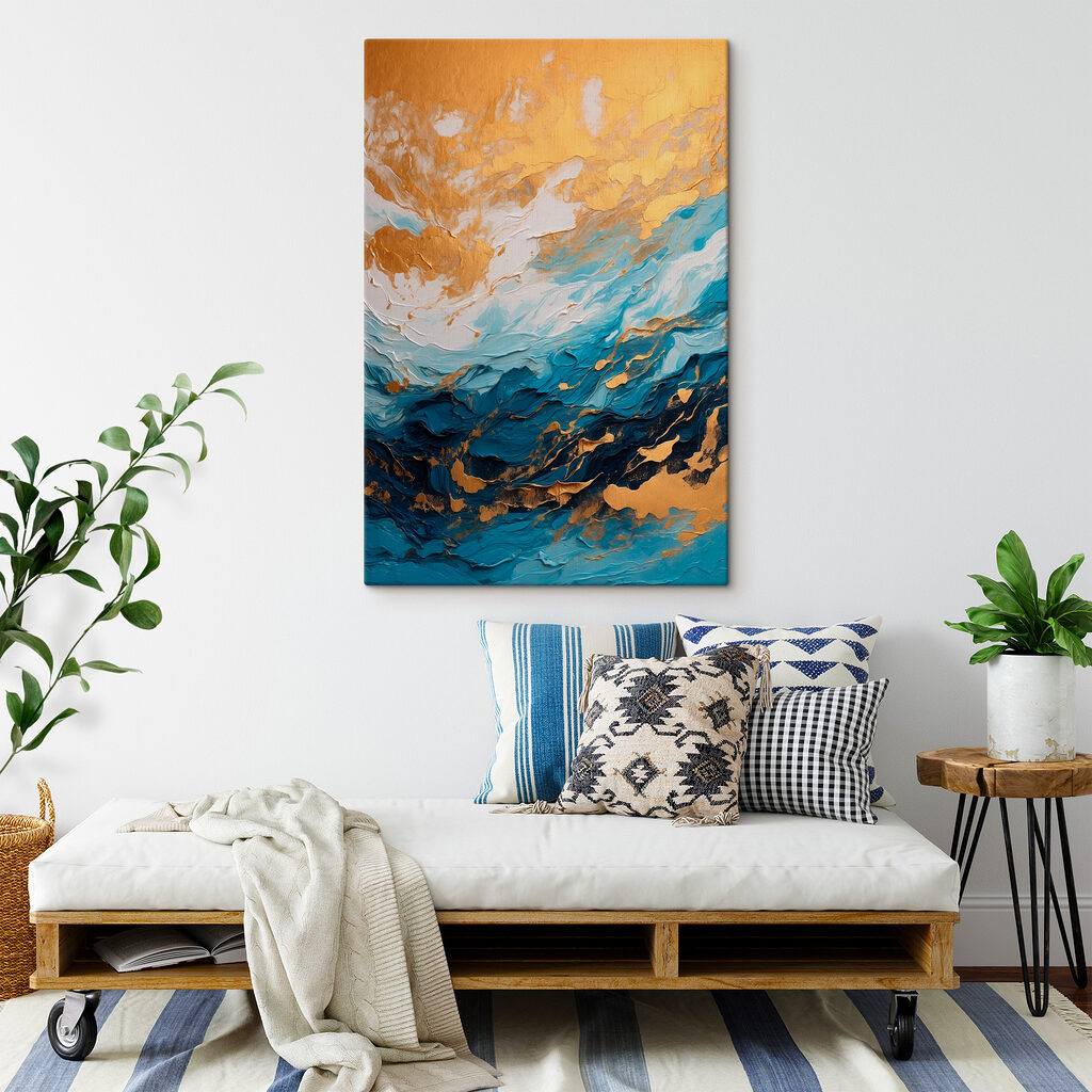Nubes doradas, crestas azules — interior 2