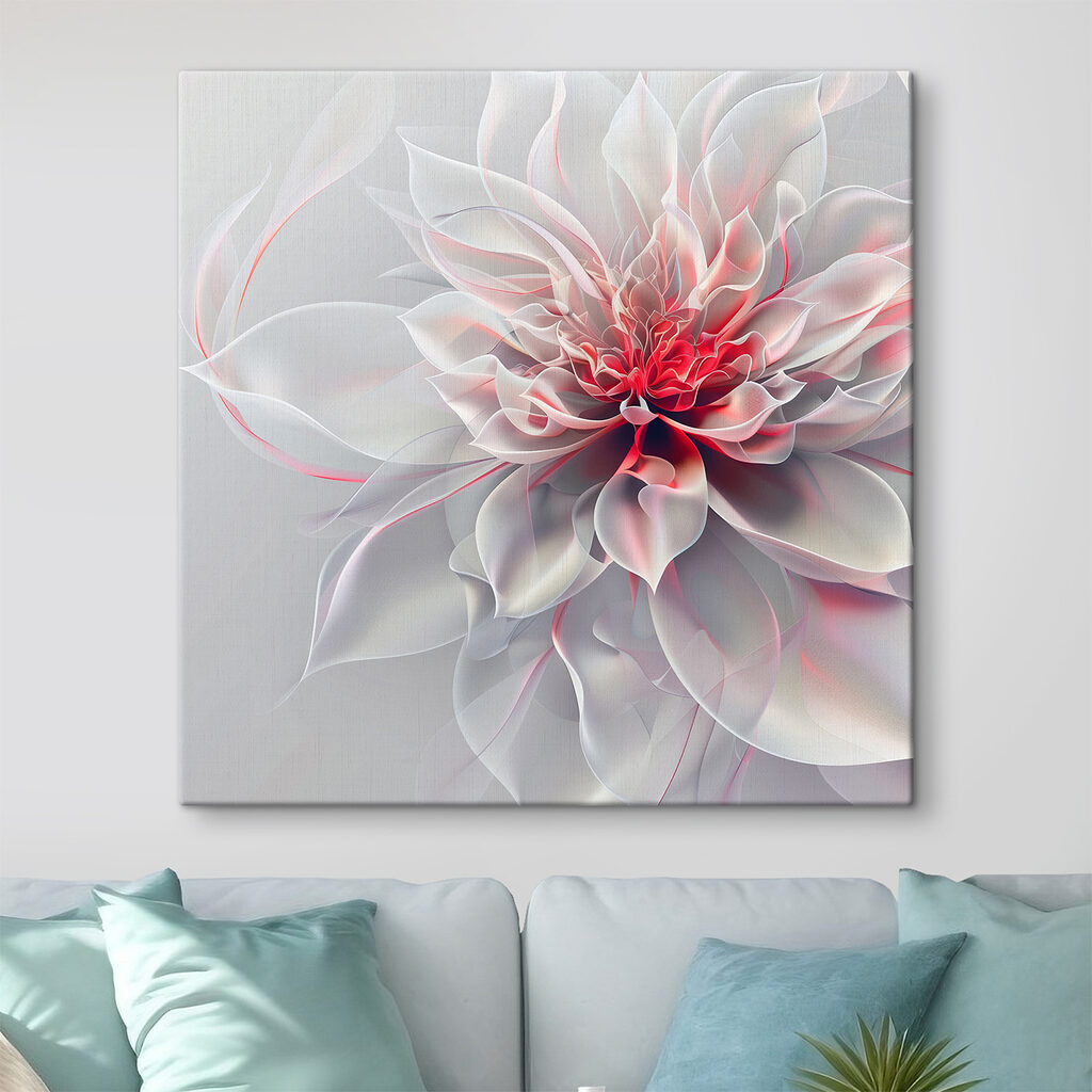 Flor con corazón rojizo — interior 1