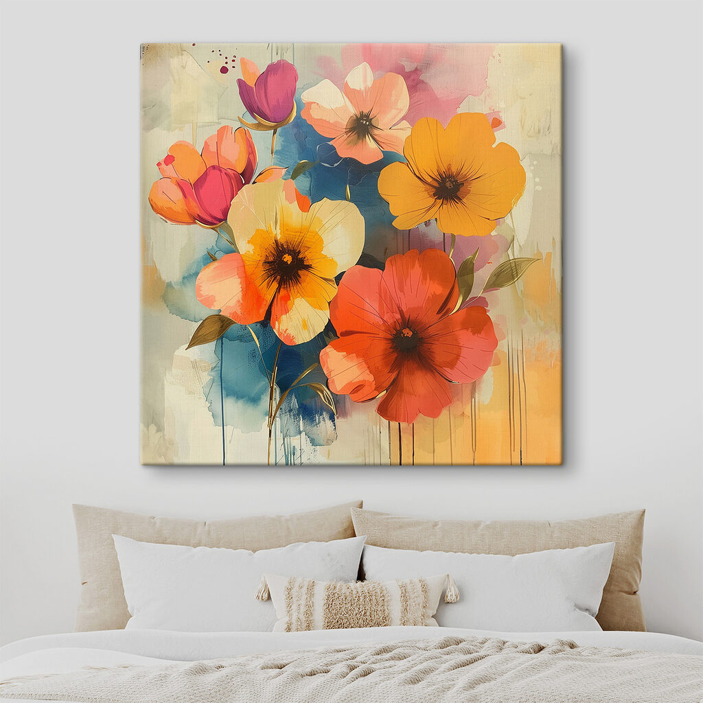 Flores cálidas en color — interior 2