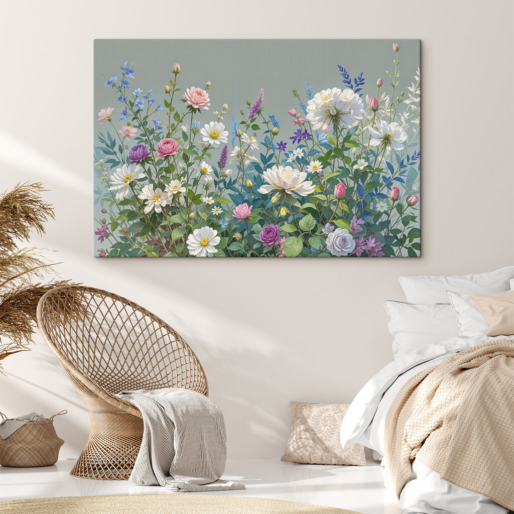 Pradera de flores grisáceas — interior 2