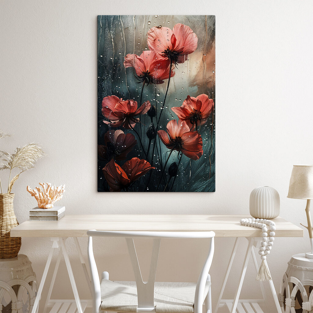 Flores rojas y lluvia — interior 2