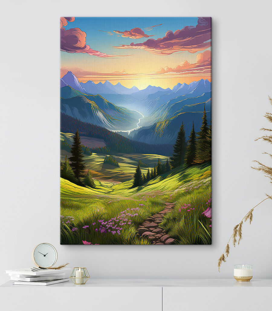 Amanecer en el valle — interior 1