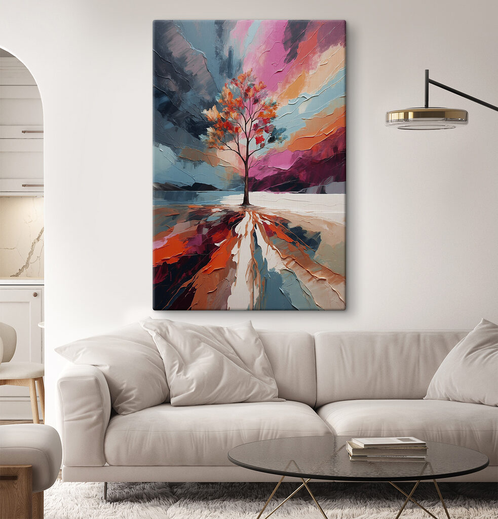 Árbol otoñal entre colores — interior 3