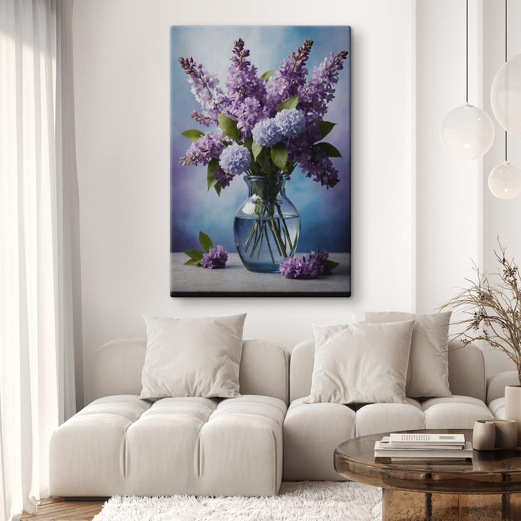Lilas en jarrón — interior 2