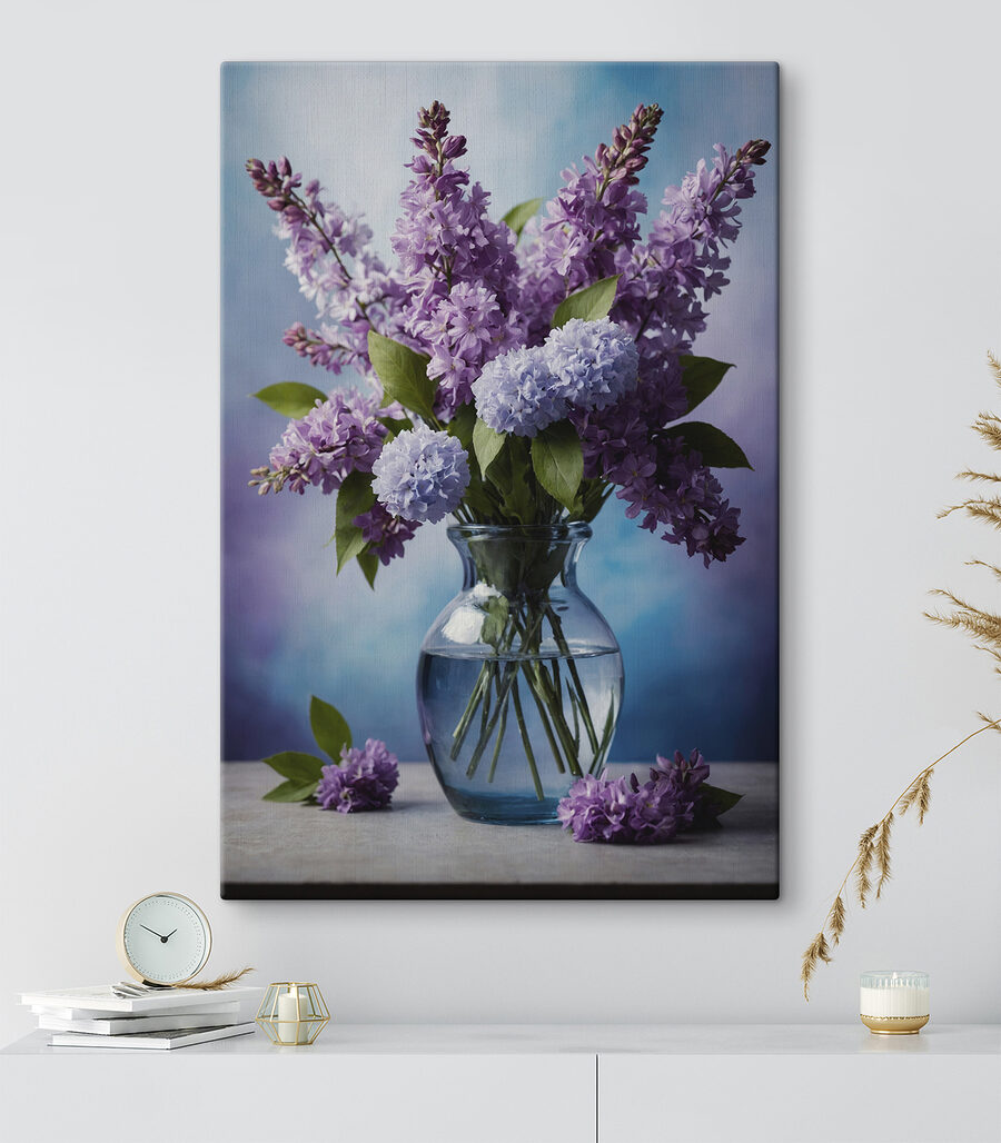 Lilas en jarrón — interior 3