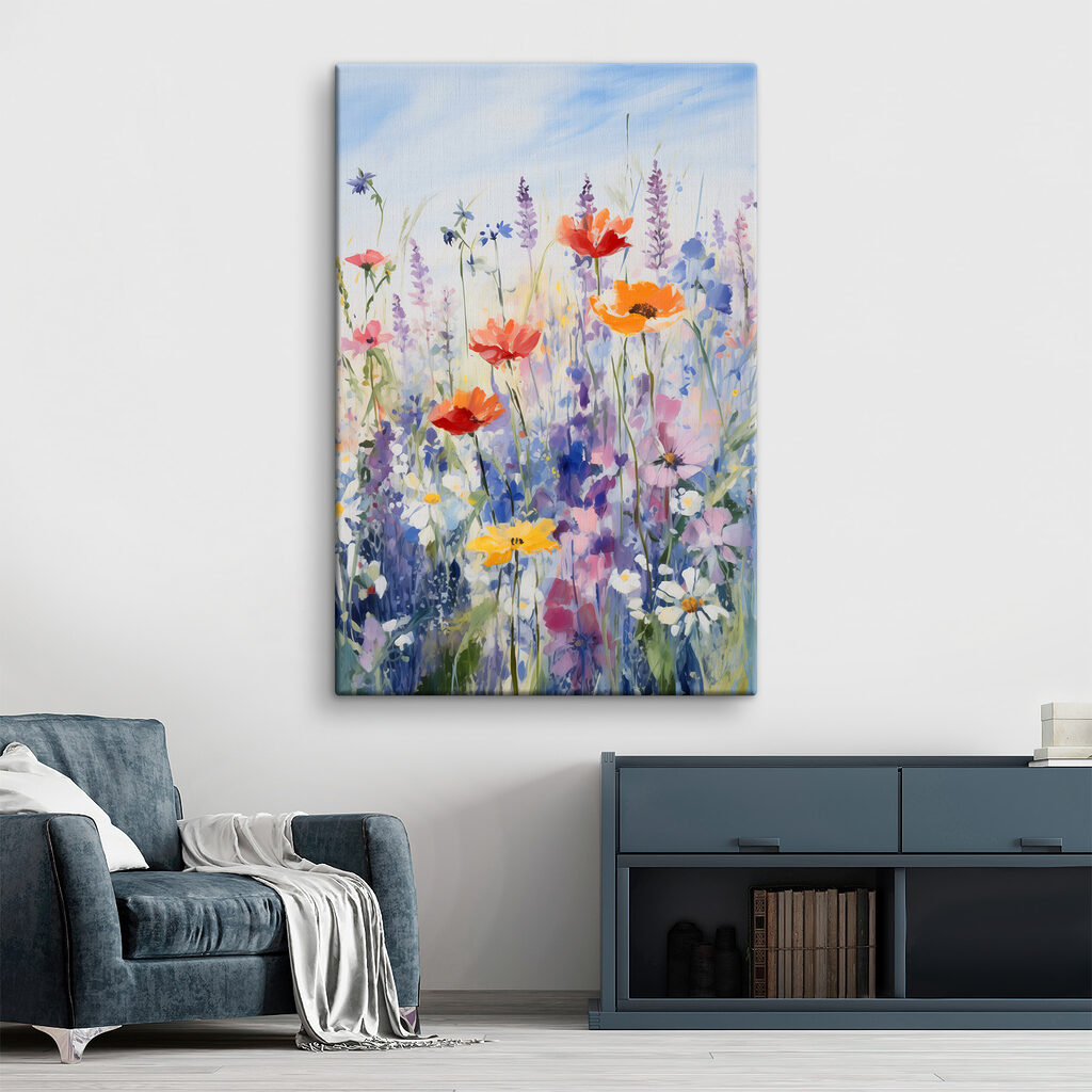 Amapolas en prado lila — interior 2