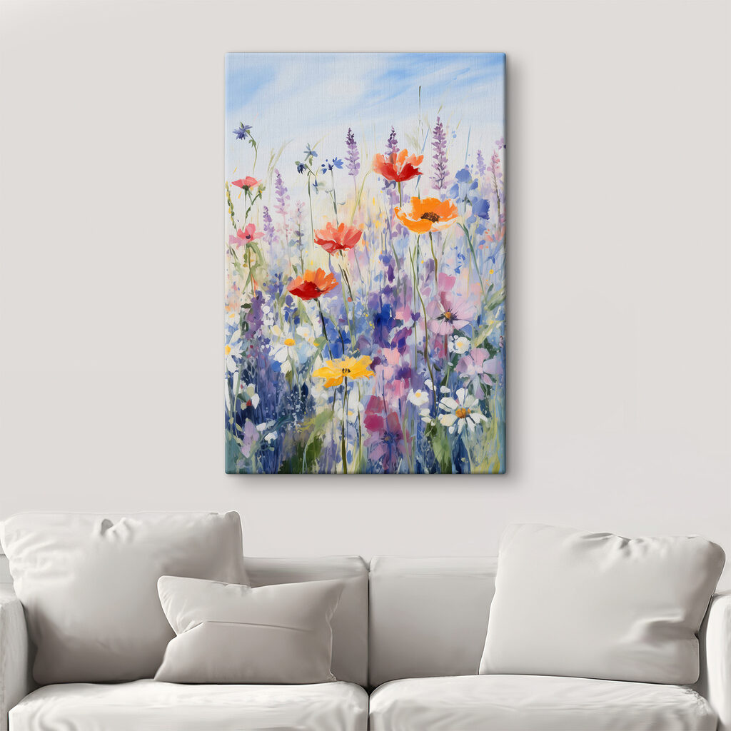 Amapolas en prado lila — interior 3